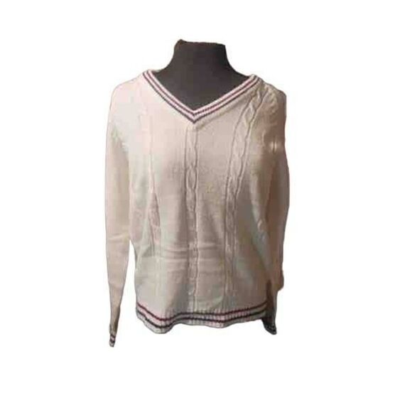 Vintage knit tennis sweater - Picture 1 of 3